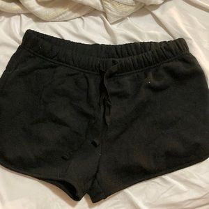 black comfy shorts